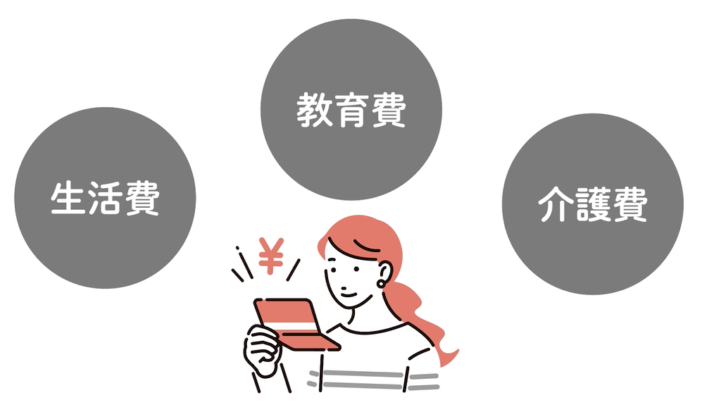 現金確保のイラスト