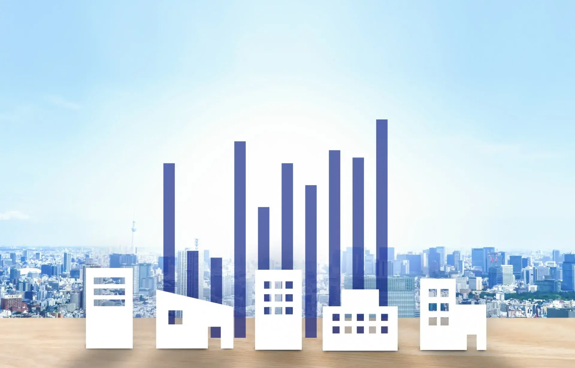 マンション価格上昇イメージ